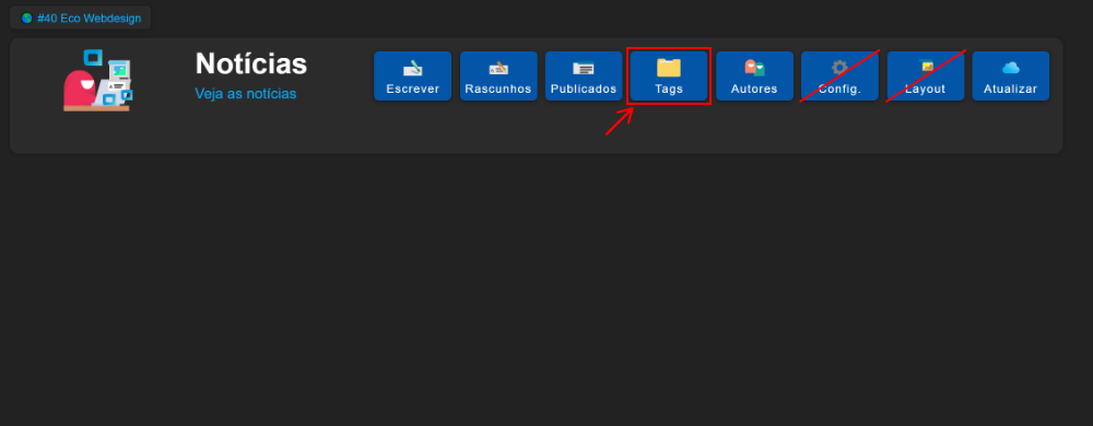 Painel de Notícias - Tags